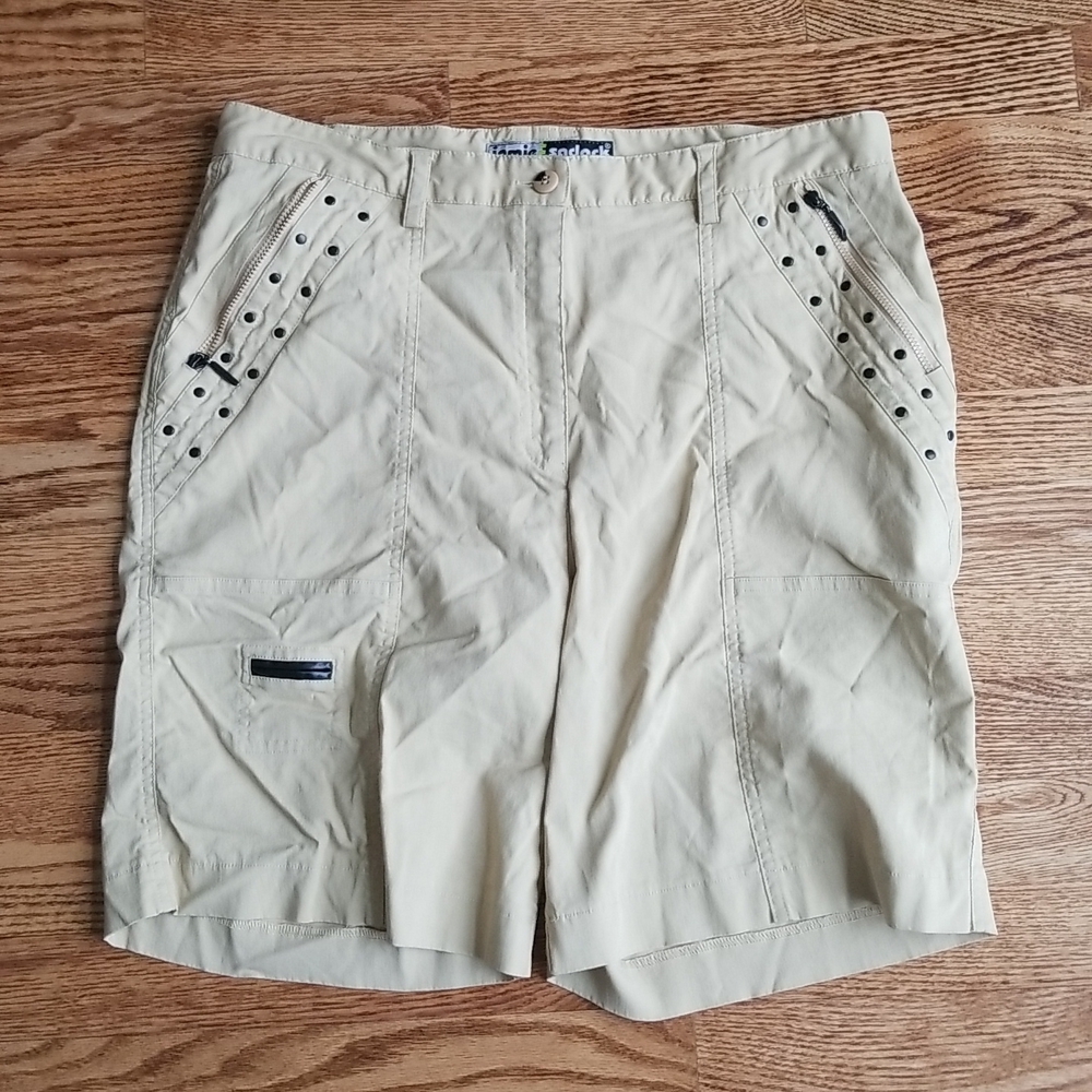 (12) Jamie Sadock Embellished Shorts Vacation Golf Fancy Mid Length Classic